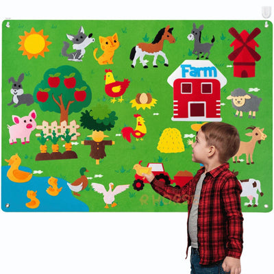 FeltPatch™ | Imaginative Learning with Animals & Nature – Felt Play Board for Kids