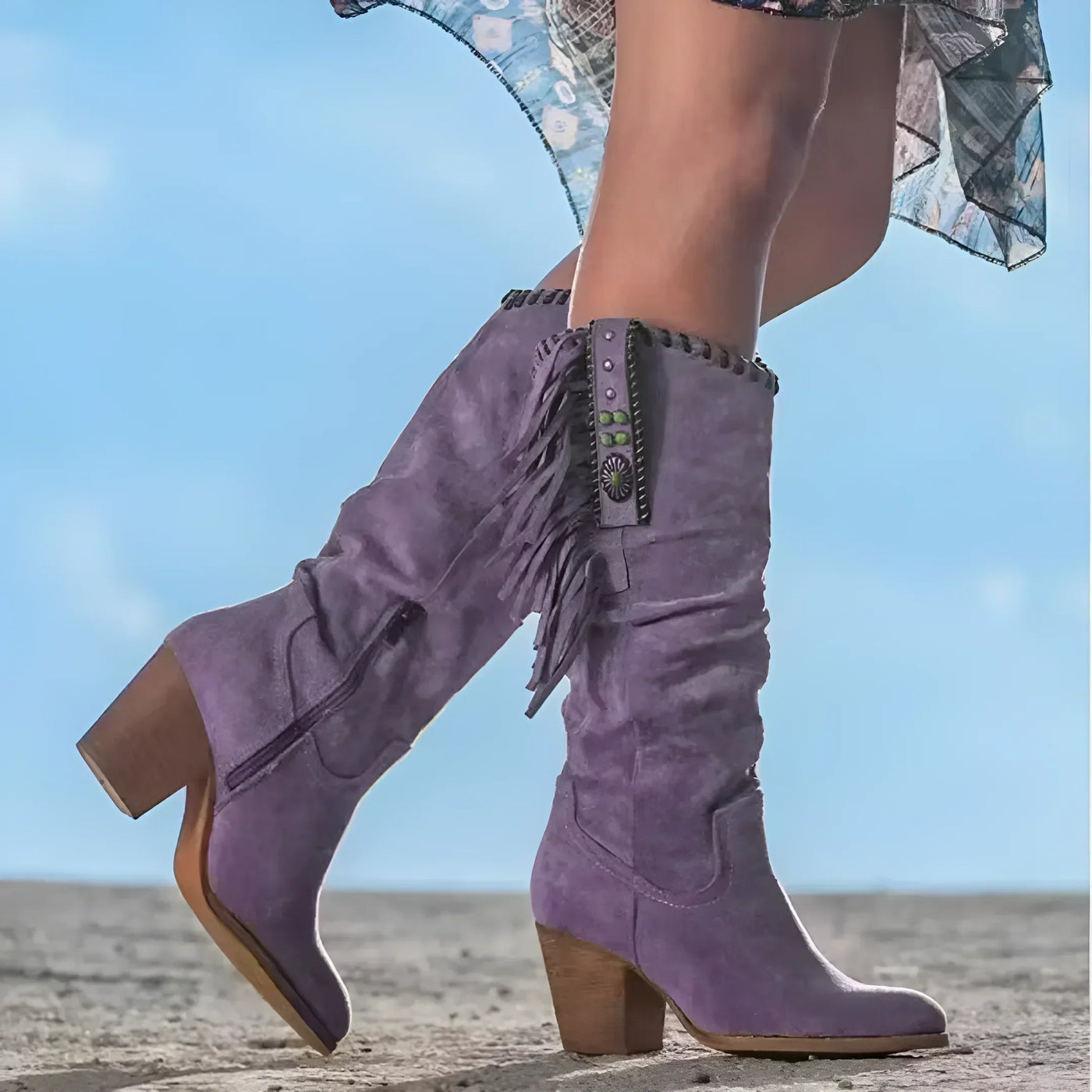 Mara™ - Women's Western Boots with Tassels