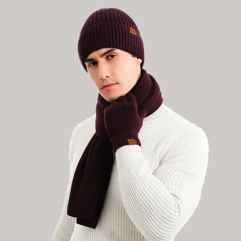 Stylish Winter Set | Includes Beanie, Scarf, and Gloves for Ultimate Warmth