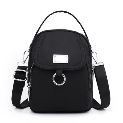 Casual Crossbody Bag with 3 Zipped Compartments