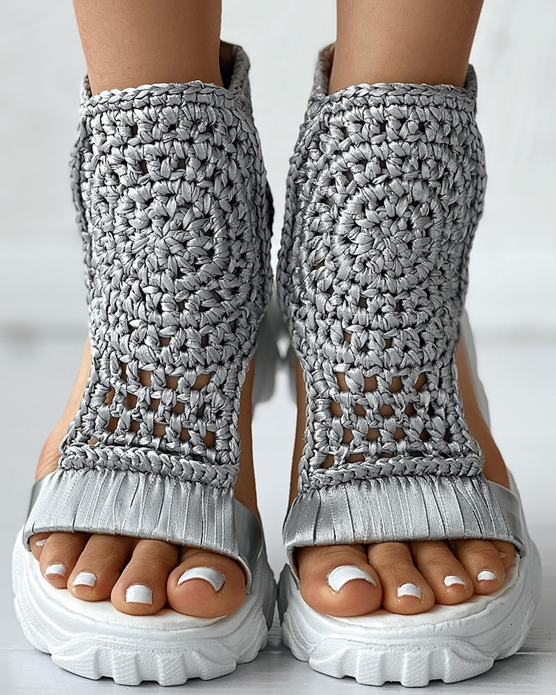 EvoSummer Knitted Elastic Sandals - Perfect for those warm, sunny days!