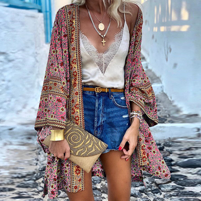 Zanzi Boho Cover-Up | Stylish & Lightweight Summer Kimono for Women