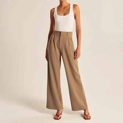 High-Waisted Wide-Leg Tailored Pants for Women