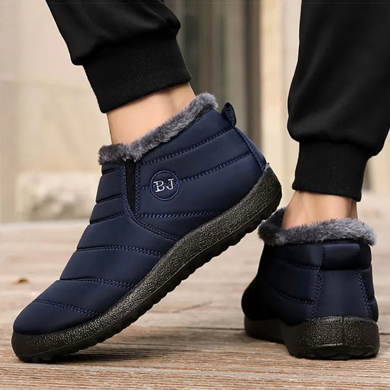 Snowy Sneaker Boots | Non-slip Winter Shoes with Plush Lining for Warmth and Comfort