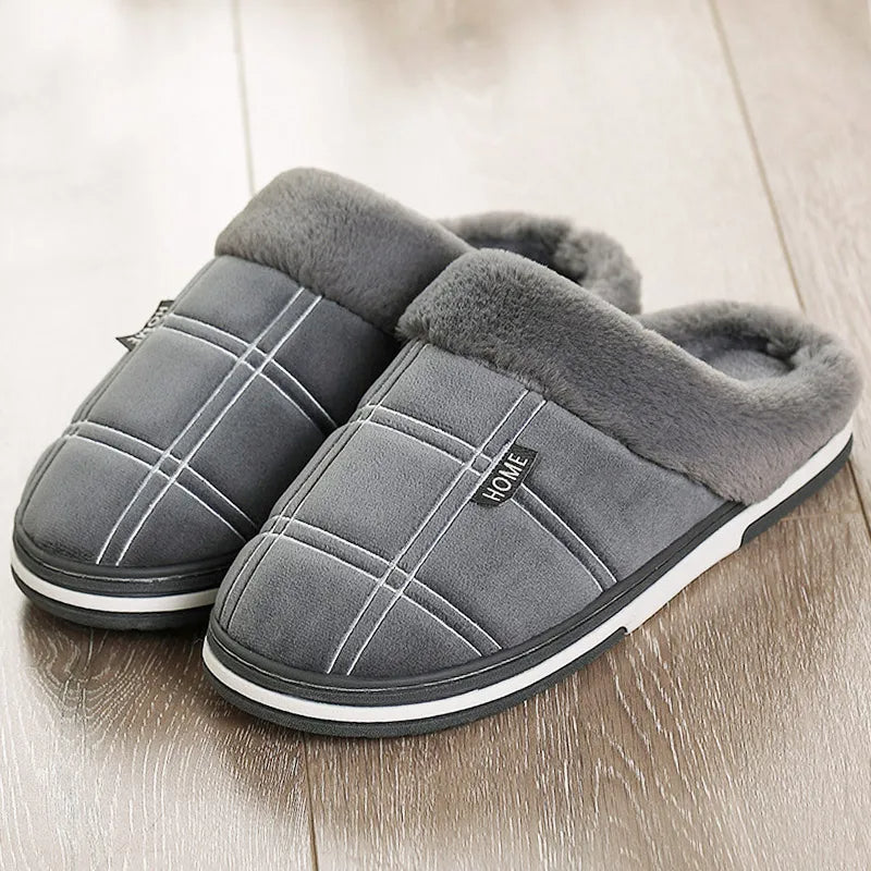 Plaid Slip-On Slippers | Ultra-Soft Checkered Indoor Footwear