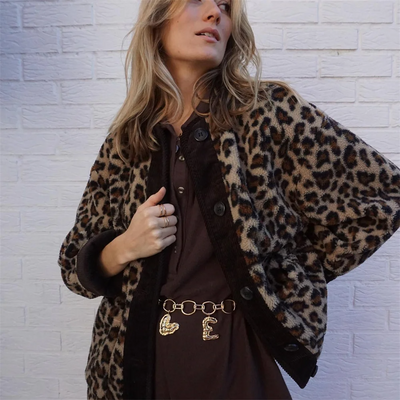 Fabienne | Leopard Fleece Jacket – Cozy and Stylish Outerwear for Women