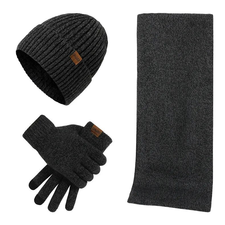 Stylish Winter Set | Includes Beanie, Scarf, and Gloves for Ultimate Warmth