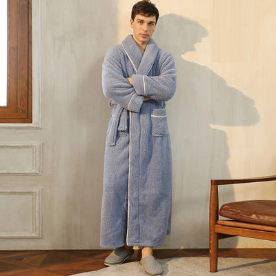 WinterWrap Bathrobe | Plush Robe with Wrap Collar for Cozy Comfort