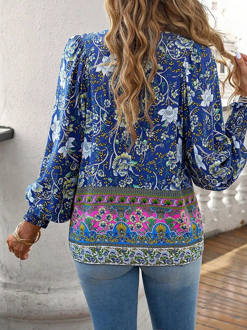 Arya Floral Elegance Blouse - Elevate Your Wardrobe!