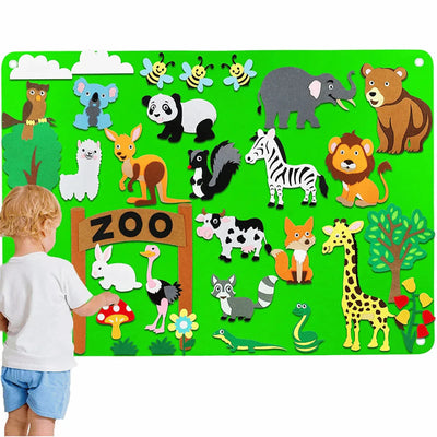 FeltPatch™ | Imaginative Learning with Animals & Nature – Felt Play Board for Kids