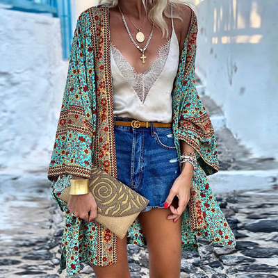 Zanzi Boho Cover-Up | Stylish & Lightweight Summer Kimono for Women