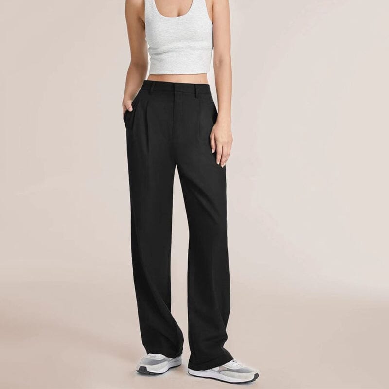 High-Waisted Wide-Leg Tailored Pants for Women