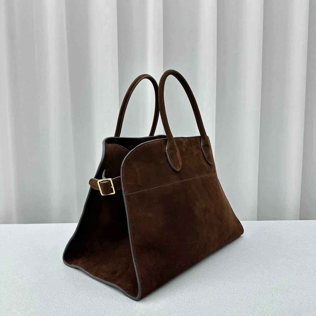 Elegant Suede Leather Tote Bag