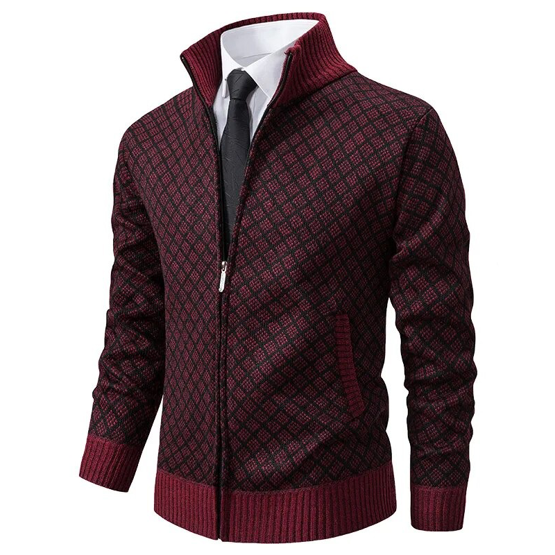 Sebastian™ – Stylish Knitted Jacquard Sweater for Men