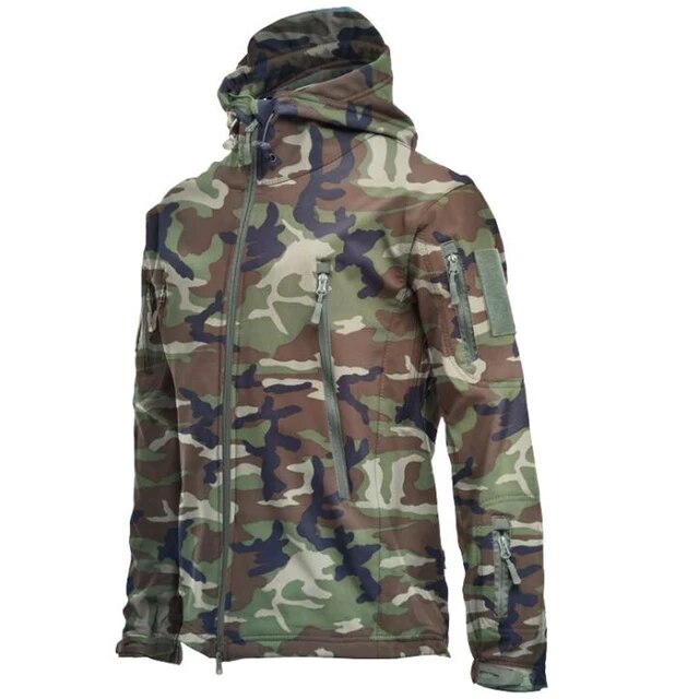 Tactical Outdoor Jacket | Durable & Weatherproof with Hooded Design