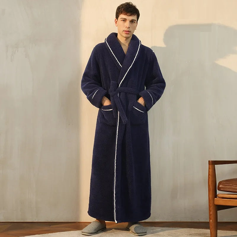 WinterWrap Bathrobe | Plush Robe with Wrap Collar for Cozy Comfort