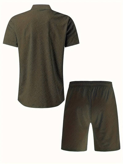 Urban Zip Polo Set - Sleek and Stylish