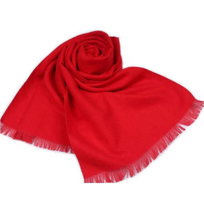 Red Cashmere Scarf | Soft & Warm Cashmere Scarf for Winter