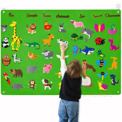 FeltPatch™ | Imaginative Learning with Animals & Nature – Felt Play Board for Kids