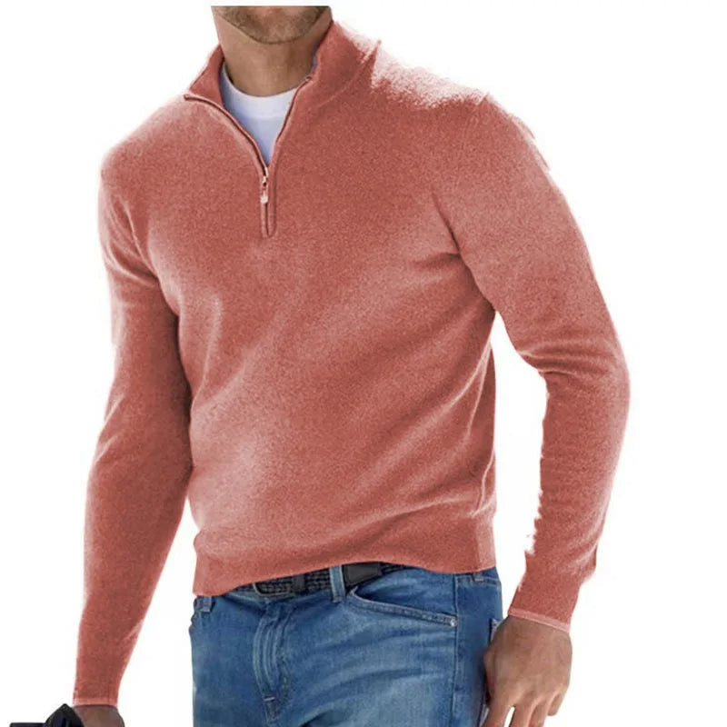 Luca Belloni Pullover | Half-Zip V-Neck Sweater for Men