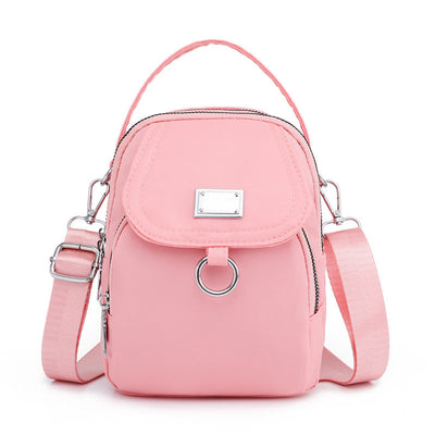 Casual Crossbody Bag with 3 Zipped Compartments