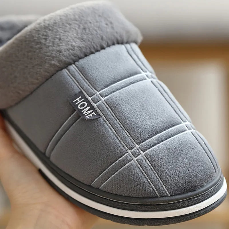 Plaid Slip-On Slippers | Ultra-Soft Checkered Indoor Footwear