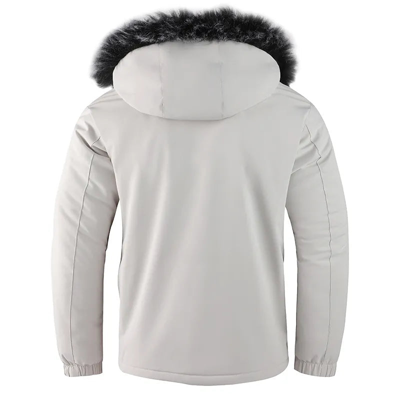 Insulated Winter Jacket | Plush Lined Jacket with Fur Hood for Outdoor Adventures