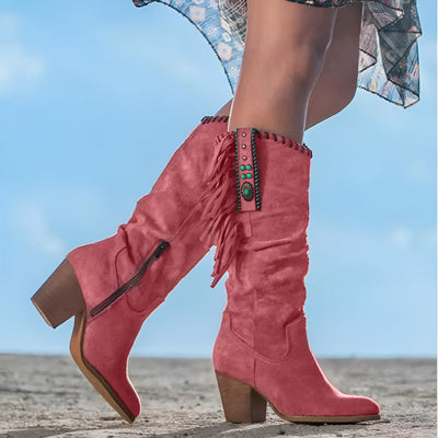 Mara™ - Women's Western Boots with Tassels