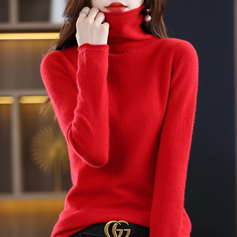 Sophie Cashmere Bliss Sweater | Trendy & Cozy Turtleneck