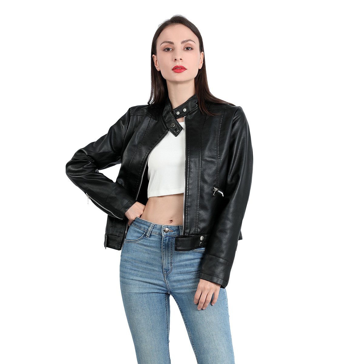 Laureen Leather Jacket | Stylish & Unique Design