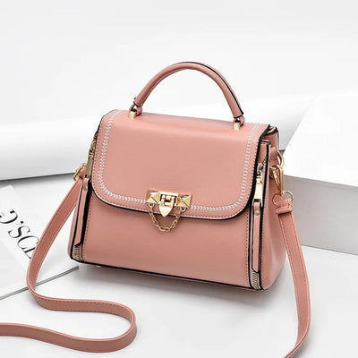 Luxury Flap Leather Handbag - Large Capacity, Versatile Crossbody Shoulder Bag for Women