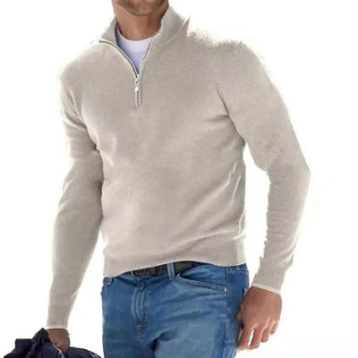 Luca Belloni Pullover | Half-Zip V-Neck Sweater for Men