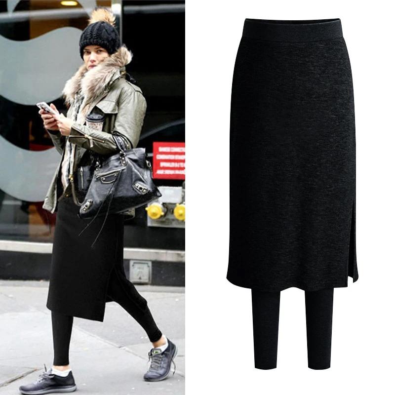 Thermal Skirt Leggings for Women - Two-in-One Winter Warmth