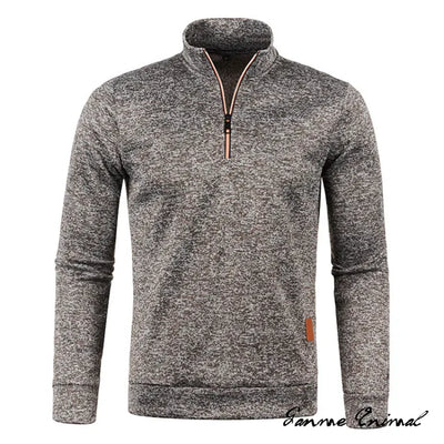 Men’s Turtleneck Sweater with Zipper | Versatile & Stylish Half-Zip Design