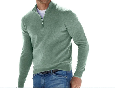 Luca Belloni Pullover | Half-Zip V-Neck Sweater for Men