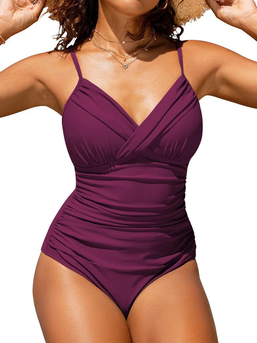 Sara Plus-Size Swimsuit | Padded & Stylish Swimwear for Curves