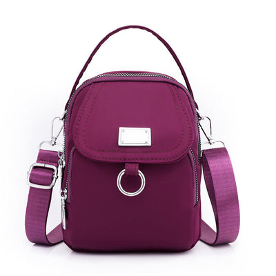 Casual Crossbody Bag with 3 Zipped Compartments