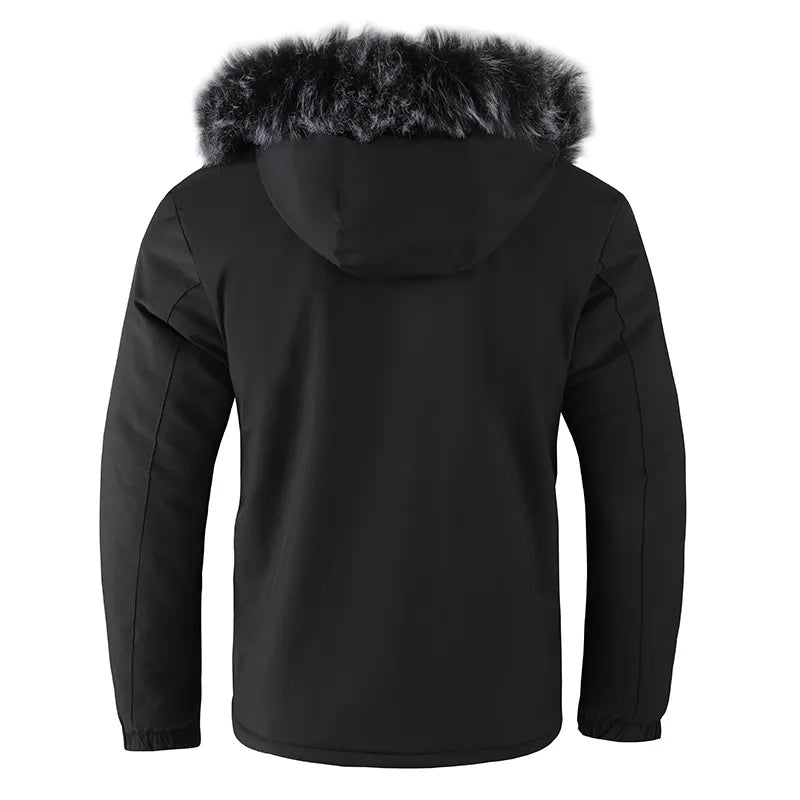 Insulated Winter Jacket | Plush Lined Jacket with Fur Hood for Outdoor Adventures