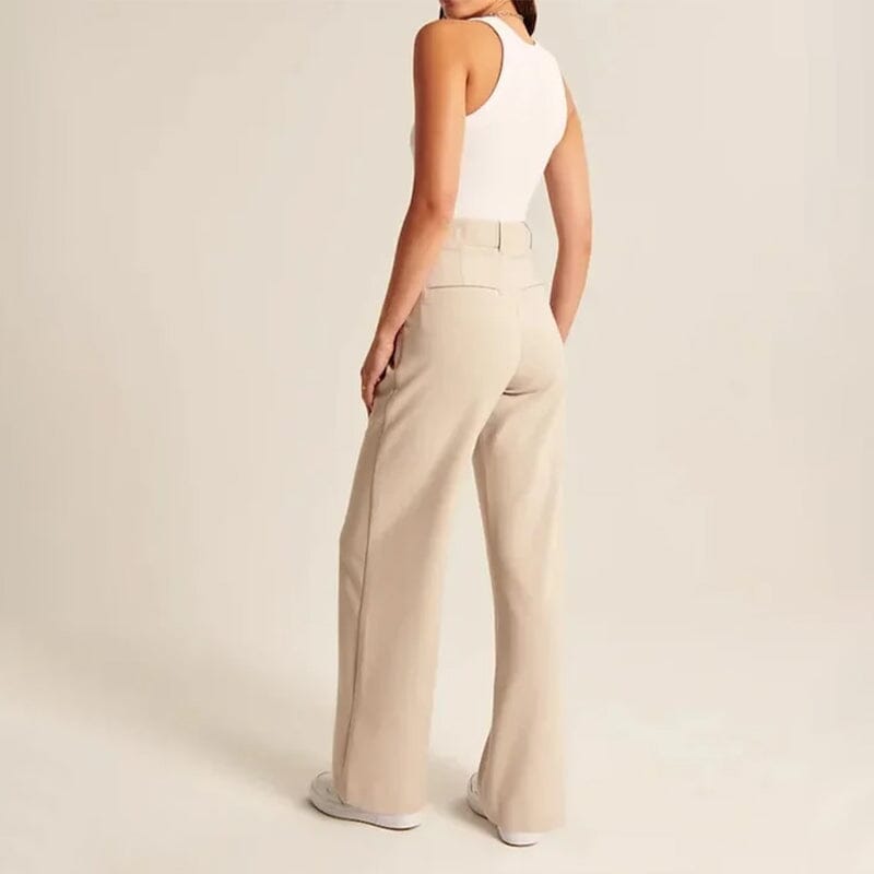 High-Waisted Wide-Leg Tailored Pants for Women