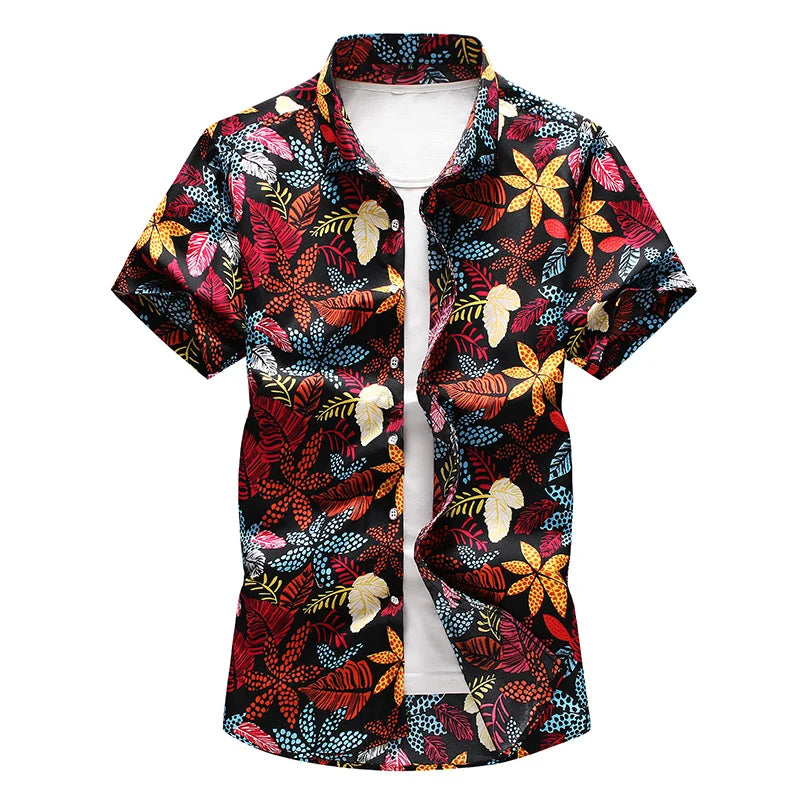 Derk Plus Size Hawaiian Shirt | Bright & Fun Tropical Print