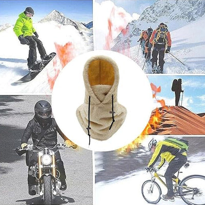 Sherpa Hood Ski Mask | Adjustable Unisex Winter Balaclava with Full Face Protection