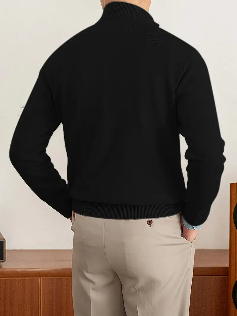 Carmelo Quarter-Zip Pullover – Comfortable Fit for Casual & Semi-Formal Wear