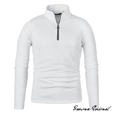 Men’s Turtleneck Sweater with Zipper | Versatile & Stylish Half-Zip Design