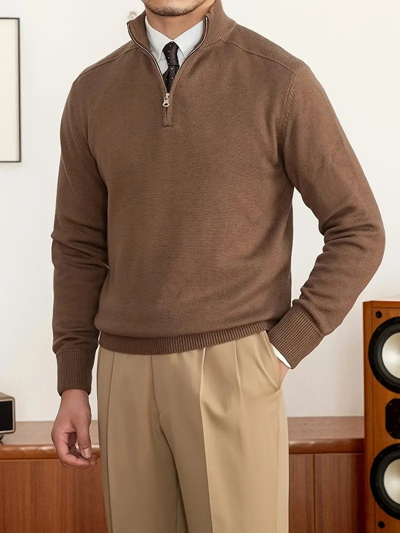 Carmelo Quarter-Zip Pullover – Comfortable Fit for Casual & Semi-Formal Wear