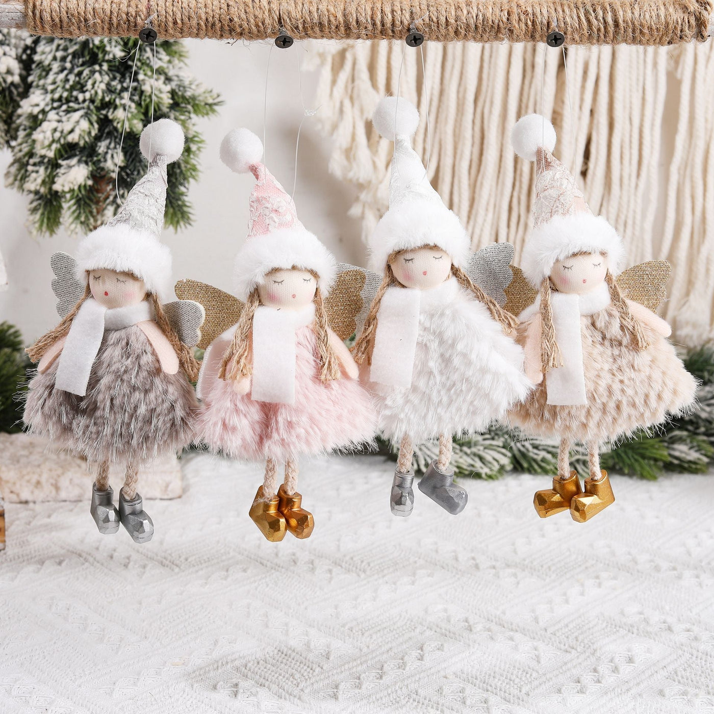 Plush Angel Dolls | Christmas Tree Ornaments & Holiday Decor