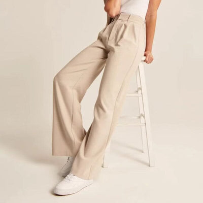 High-Waisted Wide-Leg Tailored Pants for Women