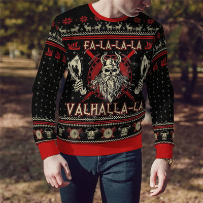 Viking Christmas Sweater | Festive Yule Tattoo Holiday Wear