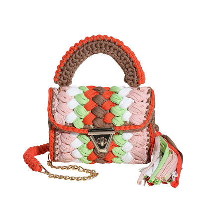 Colorful Rainbow - Crochet Handbag