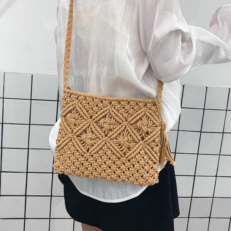 Gwen Woven Shoulder Bag | Stylish & Boho Summer Handbag for Women