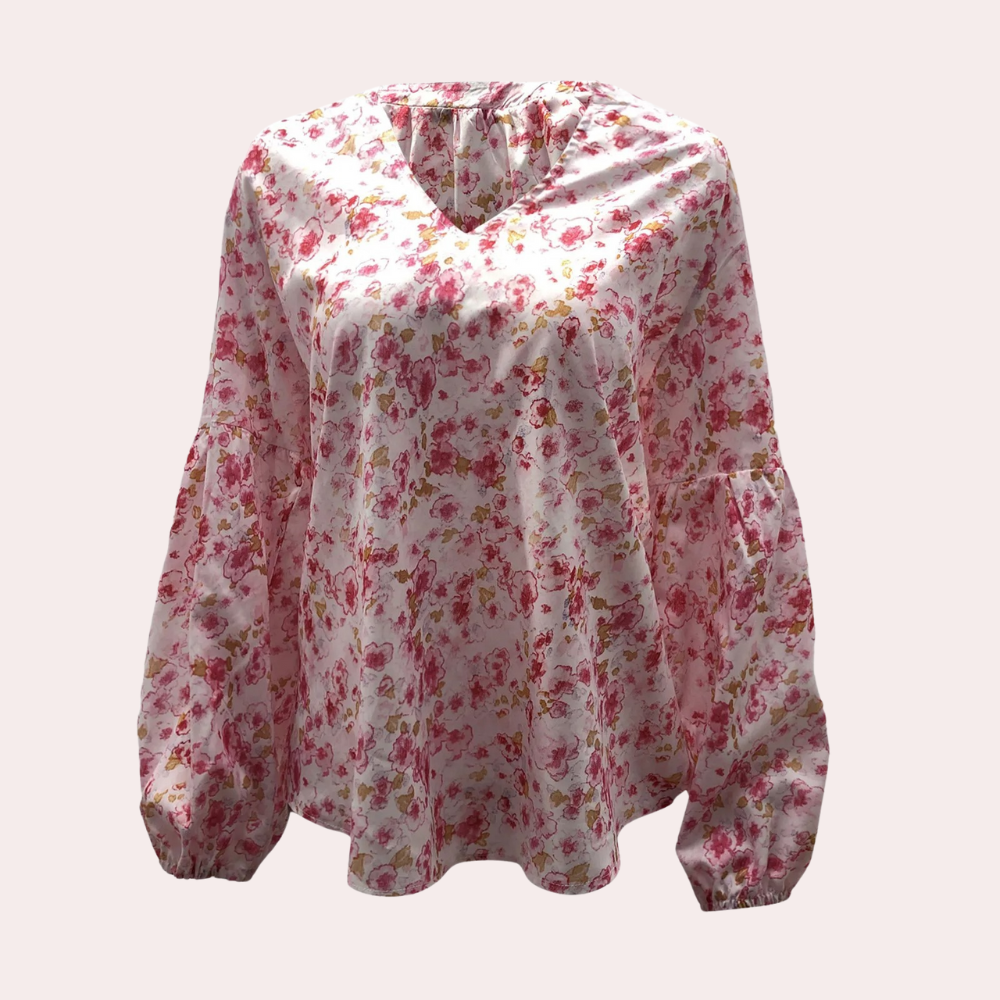 Amya™ - Women's Floral Long Sleeve Blouse